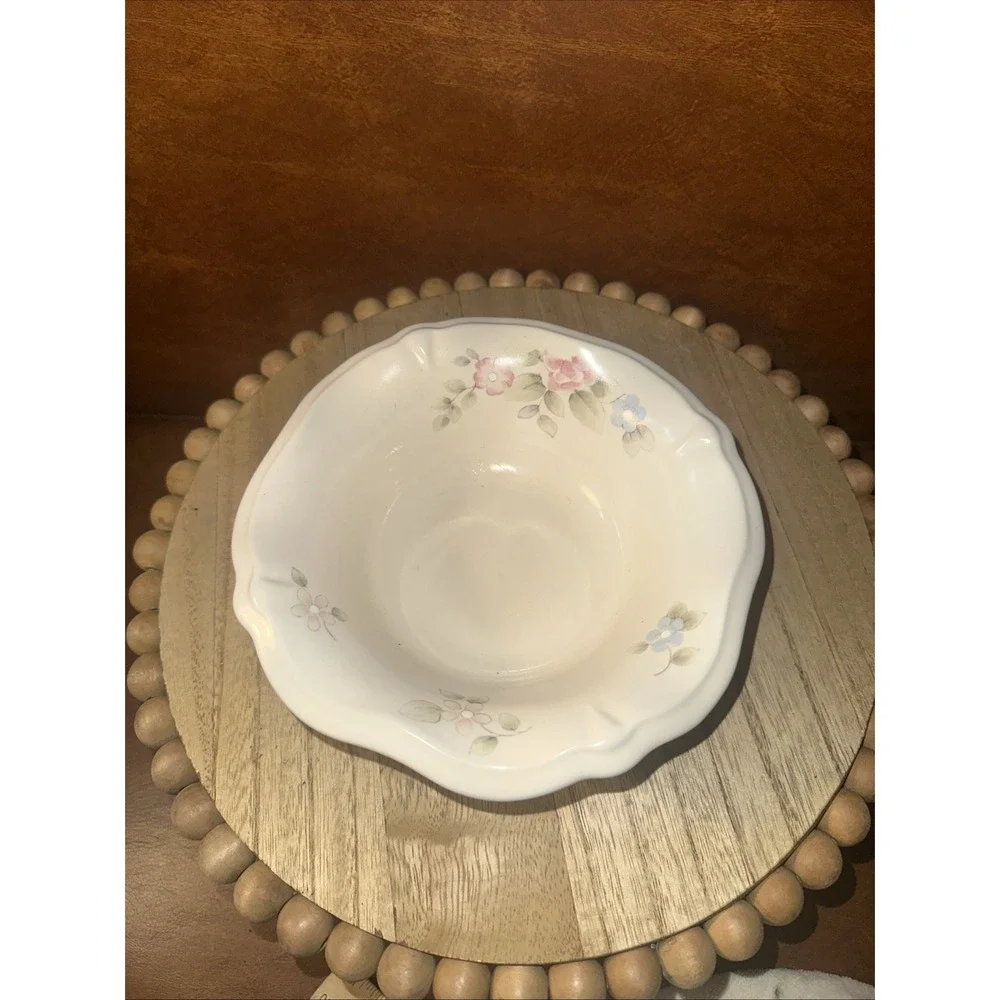 VTG Pfaltzgraff Tea Rose Fluted Bowl 7